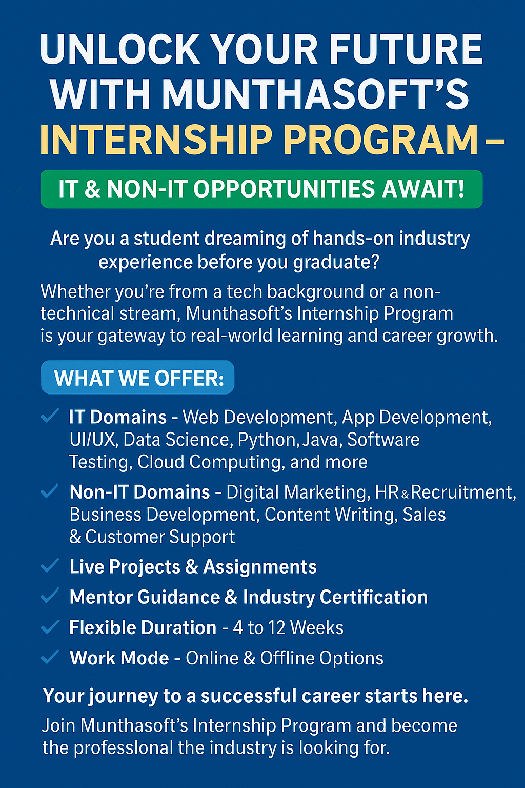 Unlock Your Future with Munthasoft