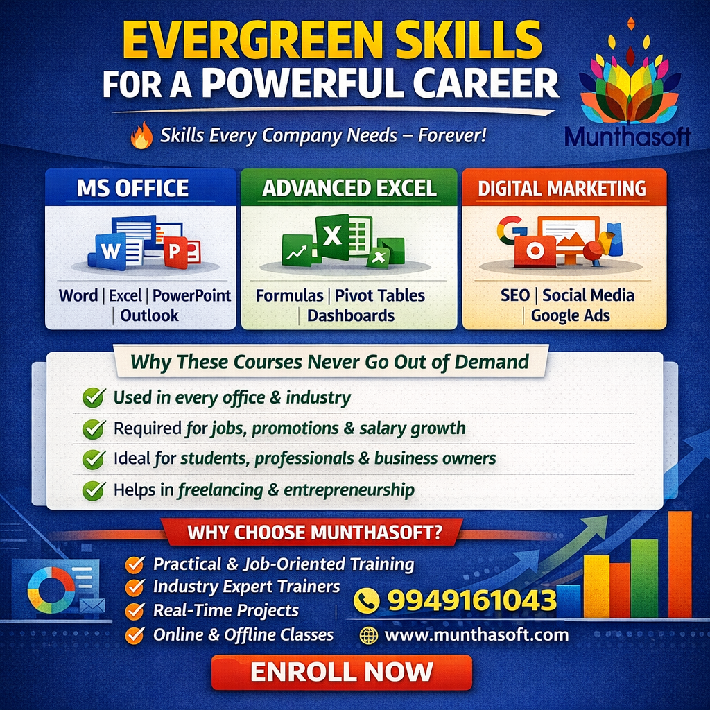 Evergreen Skills Training in Hyderabad